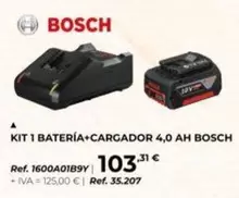 Bosch - Kit 1 Batería + Cargador 4,0 AH