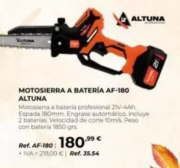 altuna - Motosierra A Batería Af-180