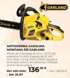 Garland - Motosierra Gasolina Montana 516