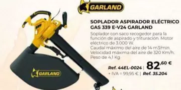 Garland - Soplador Aspirador Eléctrico Gas 339 E-v24