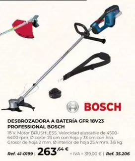 Bosch - Desbrozadora A Batería Gfr 18v23 Profesional