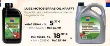 krafft - Lube Motosierras Oil