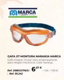 Marca guia - Gafa X7 Montura Naranja