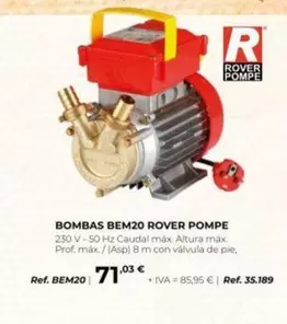Bombas Bem20 Rover Pompe