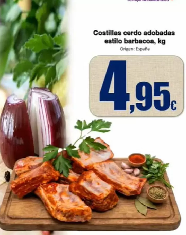 Costillas Cerdo Adobadas Estilo Barbacoa