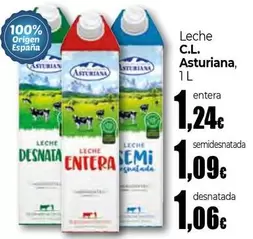 Central Lechera Asturiana - Leche Entera/Semidesnatada/Desnatada