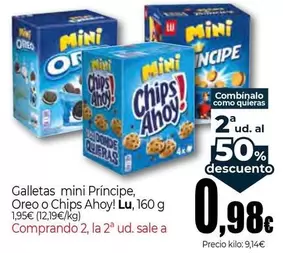 Lu - Princípe/Oreo/Chips Ahoy! Galletas Mini