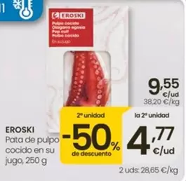Eroski - Pata De Pulpo Cocido En Su Jugo
