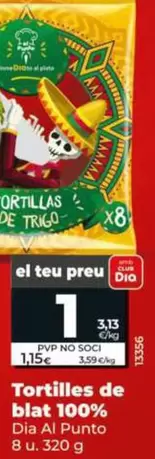 Dia Al Punto - Tortillas De Trigo 100%