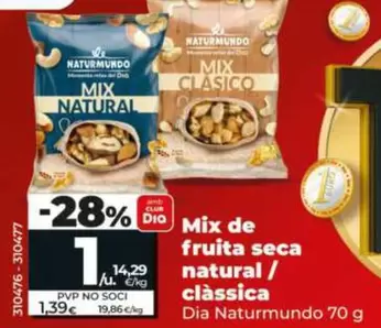 Dia Naturmundo - Mix De Frutos Secos Naturales/ Clasicos