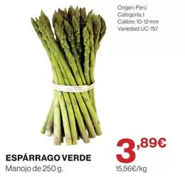origen - Esparrago Verde