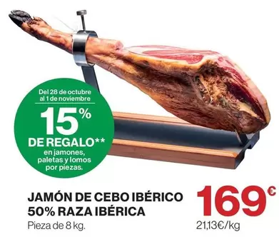 Jamón De Cebo Ibérico 50% Raza Ibérica