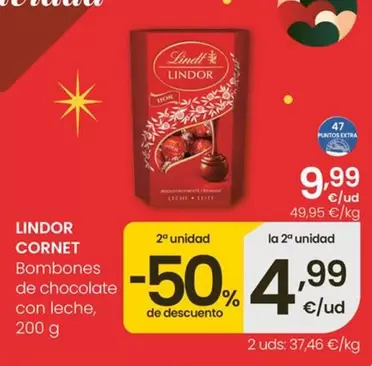 Lindor - Cornet Bombones De Chocolate Con Leche
