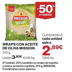 Mission - Wraps Con Aceite De Oliva