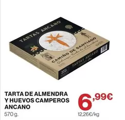 Santiago - Tarta De Almendra Y Huevos Camperos Ancano