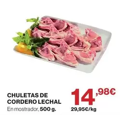 Chuletas De Cordero Lechal