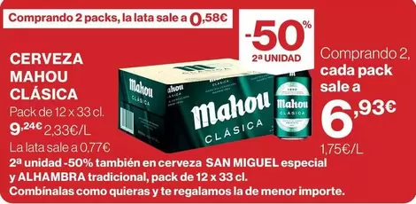 Mahou - Cerveza Clasica