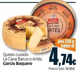 García Baquero - Queso Curado La Cava Barus O Artes