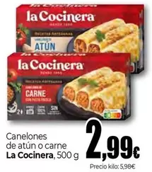 La Cocinera - Canelones De Atun O Carne