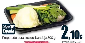 Preparado Para Cocido Origen España