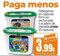 Unide - Detergente En Capsulas Formula Perfumada O Al Jabón De Marsella