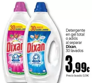 Dixan - Detergente En Gel Total O Adios Al Separar