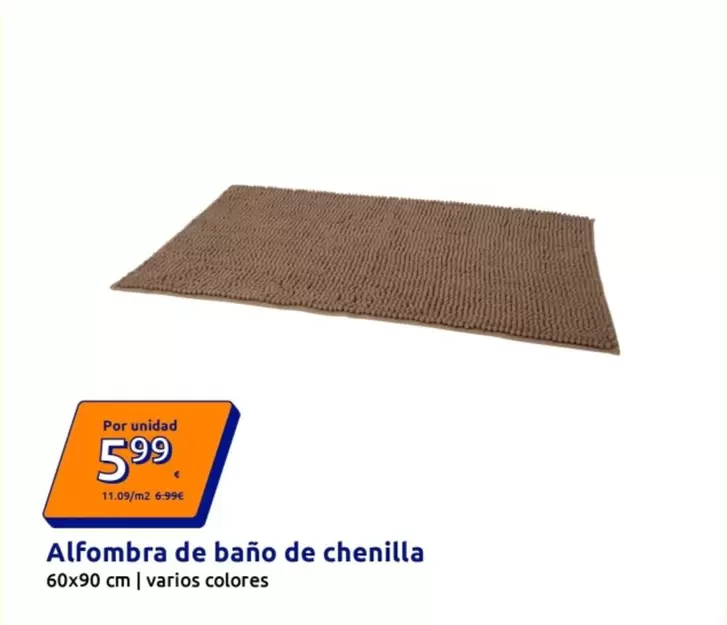Alfombra De Baño De Chenilla
