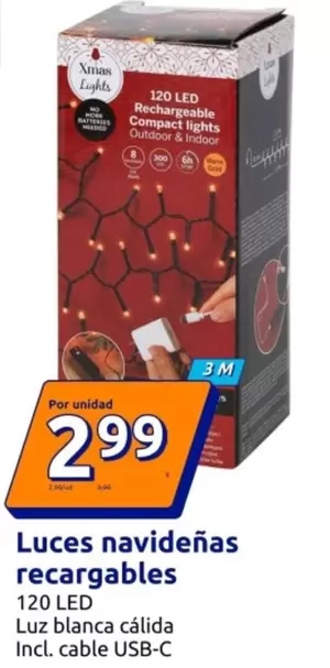 Luces Navideñas Recargables