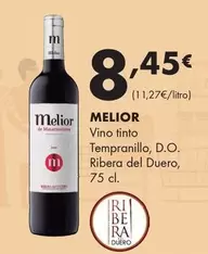 Melior - Vino Tinto Tempranillo, D.o. Ribera Del Duero