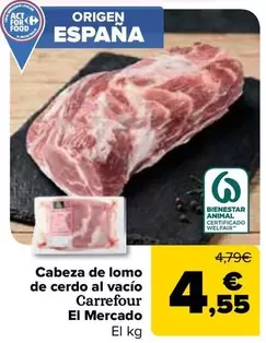 Carrefour - Cabeza De Lomo De Cerdo Al Vacio El Mercado