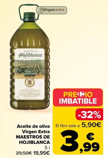 Maestros De Hojiblanca - Aceite De Oliva Virgen Extra