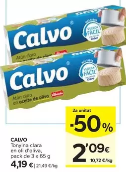 Calvo - Tonyina Clara En Oli D'Oliva