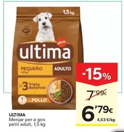 Ultima - Menjar Per A Gos Petit Adult