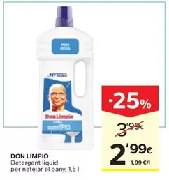 Don Limpio - Detergent Liquid Per Netejar El Bany