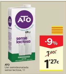 ATO - Llet Semidesnatada Sense Lactosa