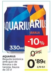 Aquarius - Beguda Isotonica Amb Gust De Llimona O De Taronja