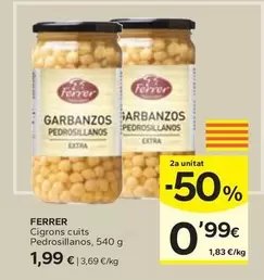 Ferrer - Cigrons cuits Pedrosillanos