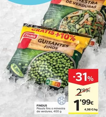 Findus - Pèsols Fins O Minestra De Verdures