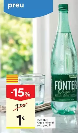 Fonter - Agua Mineral Amb Gas