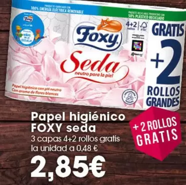 Foxy - Papel Higienico Seda