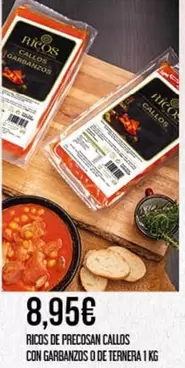 Ricos De Precosan Callos Con Garbanzos O De Ternera