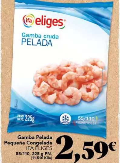 Ifa Eliges - Gamba Pelada Pequena Congelada