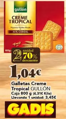 Gullón - Galletas Creme Tropical