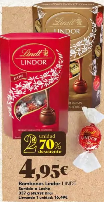 Lindor - Bombones Surtido O Leche