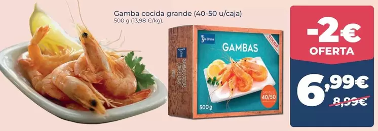 La Sirena - Gambas Cocida Grande