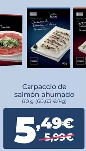 Premium - Carpaccio De Salmon Ahumado