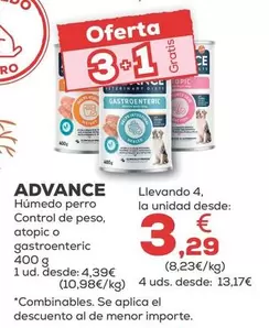 Advance - Humedo Perro Control De Peso, Atopic O Gastroeneric
