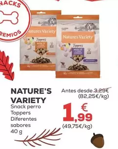 Nature's Variety - Snack Perro Toppers