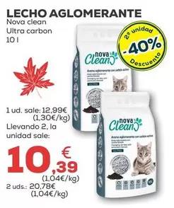 Nova Clean - Lecho Aglomerante Ultra Carbon