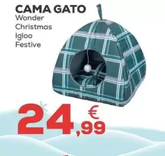 Wonder - Cama Gato Christmas Igloo Festive
